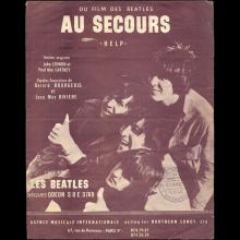 FRANCE 1965 Help ! - Au Secours - Music Sheet 1-2 - pic 1