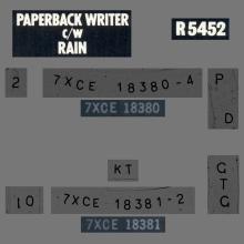 1966 07 10 - 1976 - K - PAPERBACK WRITER ⁄ RAIN - R 5452 - BS 45 - BOXED SET - pic 2