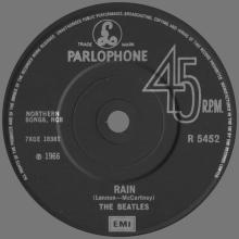 1982 12 07 THE BEATLES SINGLES COLLECTION - BSCP1 - R 5452 - B - PAPERBACK WRITER ⁄ RAIN - pic 2