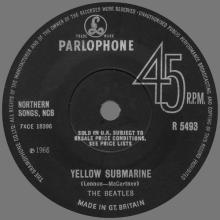 1966 08 05 - 1966 - E - YELLOW SUBMARINE / ELEANOR RIGBY - R 5493 - SOLID CENTER - pic 2