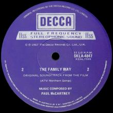 1967 01 06 PAUL McCARTNEY - THE FAMILY WAY ORIGINAL SOUNDTRACK RECORDING - SKLK 4847 - DECCA - 1980 AUSTRALIA - pic 6