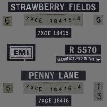 1967 02 17 - 1982 - N - STRAWBERRY FIELDS ⁄ PENNY LANE - BSCP 1 - BOXED SET - SOLID CENTER - SOUTHALL PRESSING - pic 2