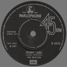 1967 02 17 - 1982 - O - STRAWBERRY FIELDS ⁄ PENNY LANE - PUSH-OUT CENTER - SOUTHALL PRESSING -1 - pic 1