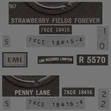 1967 02 17 - 1982 - O - STRAWBERRY FIELDS ⁄ PENNY LANE - PUSH-OUT CENTER - SOUTHALL PRESSING -1 - pic 2