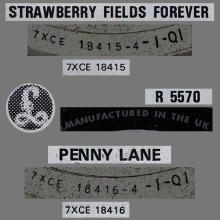 1967 02 17 - 1989 - S - STRAWBERRY FIELDS FOREVER ⁄ PENNY LANE - SILVER LABEL - pic 3