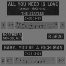 1967 07 07 - 1967 - A - ALL YOU NEED IS LOVE ⁄ BABY, YOU'RE A RICH MAN - R 5620 - pic 1