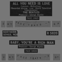 1967 07 07 - 1967 - C - ALL YOU NEED IS LOVE ⁄ BABY, YOU'RE A RICH MAN - R 5620  - pic 3
