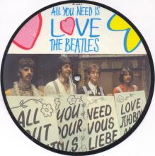 1967 07 07 - 1987 07 07 - P - ALL YOU NEED IS LOVE ⁄ BABY, YOU'RE A RICH MAN - RP 5620 - 7 INCH PICTURE DISC  - pic 1
