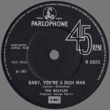 1967 07 07 - 1987 07 07 - Q - ALL YOU NEED IS LOVE ⁄ BABY, YOU'RE A RICH MAN - R 5620 - BARCODED SLEEVE - pic 1