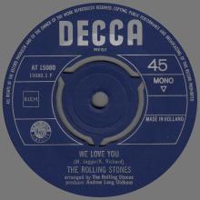 THE ROLLING STONES - WE LOVE YOU - HOLLAND - DECCA - AT 15 080 - pic 3