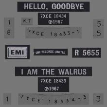 1982 12 07 THE BEATLES SINGLES COLLECTION - BSCP1 - R 5655 - A - HELLO , GOODBYE / I AM THE WALRUS - pic 4