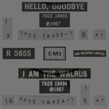 1967 11 24 - 1982 - N - HELLO, GOODBYE - I AM THE WALRUS - R 5655 - BSCP 1 - BOXED SET - SOLID CENTER - SOUTHALL PRESSING - pic 4