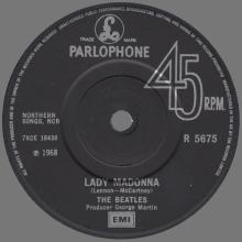 1968 03 15 - 1982 - N - LADY MADONNA ⁄ THE INNER LIGHT - R 5675 - BSCP 1 - BOXED SET - SOLID CENTER - SOUTHALL PRESSING - pic 1