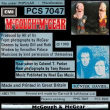 1968 05 17 McGOUGH & McGEAR - PARLOPHONE - PCS 7047 - UK  - pic 4