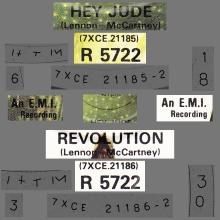 1968 08 26 - 1982 - N - HEY JUDE ⁄ REVOLUTION - R 5722 - BSCP 1 - BOXED SET - SOLID CENTER - SOUTHALL PRESSING  - pic 1