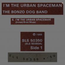 1968 10 11 BONZO DOG DOO-DAH BAND - I'M THE URBAN SPACEMAN - SUNSET RECORDS - SLS 50350 - UK 1973 - pic 3