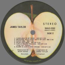 1968 12 06 JAMES TAYLOR - CAROLINA IN MY MIND - APPLE RECORDS - SKAO 3352 - USA - pic 6