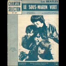 FRANCE 1968 YELLOW SUBMARINE / LE SOUS-MARIN VERT - MUSIC SHEET - 1-2-3 - pic 2