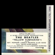UK 1968 THE BEATLES YELLOW SUBMARINE - FILMPOSTER MOVIEPOSTER LOBBY CARD 5 / 6 - pic 1