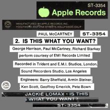 1969 03 21 JACKIE LOMAX - IS THIS WHAT YOU WANT ? - IS THIS WHAT YOU WANT ? - APPLE - ST-3354 - USA - pic 4