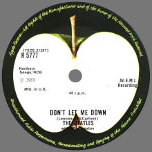1969 04 11 - 1976 - L - GET BACK ⁄ DON'T LET ME DOWN - R 5777 - BS 45 - BOXED SET - SOLID CENTER - pic 5