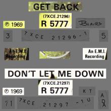 1969 04 11 - 1982 12 07 - M - GET BACK ⁄ DON'T LET ME DOWN - R 5777 - BSCP 1 - BOXED SET - pic 4