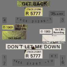 1969 04 11 - 1982 12 07 - N - GET BACK ⁄ DON'T LET ME DOWN - R 5777 - BSCP 1 - BOXED SET - pic 1