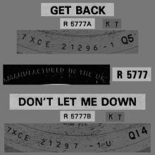 1969 04 11 - 1989 - S - GET BACK ⁄ DON'T LET ME DOWN - SILVER LABEL -1 - pic 1