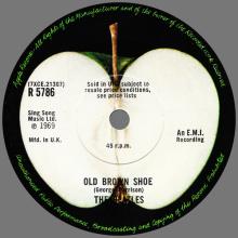 1969 05 30 - 1969 - B - THE BALLAD OF JOHN AND YOKO - OLD BROWN SHOE - R 5786 - SOLID CENTER - pic 2