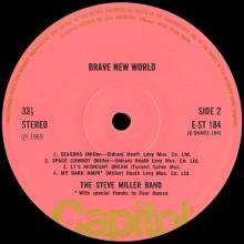 1969 06 16 STEVE MILLER BAND - BRAVE NEW WORLD -  MY DARK HOUR - CAPITOL - E-ST 184 - 1E 062 o 80117 - UK 1972 - pic 5