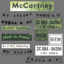 1970 04 17 PAUL McCARTNEY - McCARTNEY - U 2C 064-04394 - FRANCE - pic 1