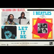 ITALY 1970 LET IT BE - 47cm-68cm - BEATLES FILMPOSTER MOVIEPOSTER FOTOBUSTA - A -1-2-3-4 - pic 1