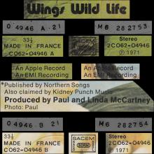 1971 12 07 WINGS - WINGS WILD LIFE - T 2C 062-04946 - FRANCE - pic 1