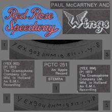 1973 05 04 WINGS - PAUL McCARTNEY - RED ROSE SPEEDWAY - PCTC 251 - OC 066 o 05311 - UK ⁄ HOLLAND - pic 1