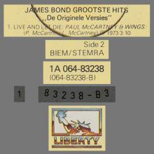 1973 07 02 1981  JAMES BOND - LIVE AND LET DIE - LIBERTY - 1A 064-83238 - HOLLAND - pic 1