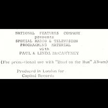 1973 12 07 - PAUL McCARTNEY RADIO SHOW - RADIO INTERVIEW SPECIAL BAND ON THE RUN - A-2955 B-2956 - pic 1