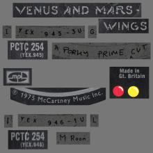 1975 05 30 PAUL McCARTNEY - WINGS - VENUS AND MARS - PCTC 254 - 0C 066 96623Y - UK - pic 1
