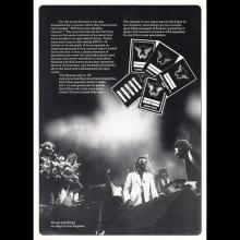 1975 1976 WINGS WORLD TOUR 1975⁄76 - PAUL MCCARTNEY AND WINGS TOUR CONCERT PROGRAMME - pic 9