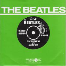 1976 03 06 HOL ⁄ HOL The Beatles The Singles Collection 1962-1970 - R 4983 - Please Please me ⁄ Ask Me Why - BS 45 - pic 1