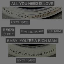1976 03 06 HOL ⁄ HOL The Beatles The Singles Collection 1962-1970 - R 5620 - All You Need Is Love ⁄ Baby,You're A Rich Man-BS 45 - pic 2
