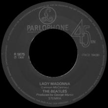 1976 03 06 HOL ⁄ HOL The Beatles The Singles Collection 1962-1970 - R 5675 - Lady Madonna ⁄ The Inner Light - BS 45 - pic 3