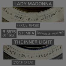 1976 03 06 HOL ⁄ HOL The Beatles The Singles Collection 1962-1970 - R 5675 - Lady Madonna ⁄ The Inner Light - BS 45 - pic 2