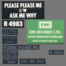 1976 03 06 HOL ⁄ UK The Beatles The Singles Collection 1962-1970 - R 4983 - Please Please Me ⁄ Ask Me Why - BS 45 - pic 3