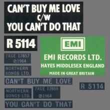 1976 03 06 HOL ⁄ UK The Beatles The Singles Collection 1962-1970 - R 5114 - Can't Buy Me Love ⁄ You Can't Do That - BS 45 - pic 3