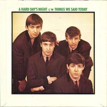 1976 03 06 HOL ⁄ UK The Beatles The Singles Collection 1962-1970 - R 5160 - A Hard Day's Night ⁄ Things We Said Today - BS 45 - pic 1