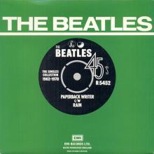1976 03 06 UK The Beatles The Singles Collection 1962-1970 - R 5452 - Paperback Writer ⁄ Rain - pic 1