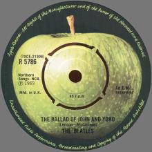 1976 03 06 UK The Beatles The Singles Collection 1962-1970 - R 5786 - The Ballad Of John And Yoko ⁄ Old Brown Shoe - pic 4