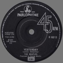 1976 03 08 - 1982 - N - YESTERDAY ⁄ I SHOULD HAVE KNOWN BETTER - R 6013 - BSCP 1 - BOXED SET - SOLID CENTER - SOUTHALL PRESSING  - pic 1