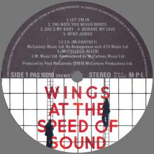 1976 04 09 PAUL McCARTNEY - WINGS AT THE SPEED OF SOUND - PAS 10010 - UK - pic 5
