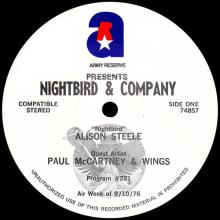 1974 00 00 - PAUL McCARTNEY RADIO SHOW - NIGHTBIRD AND COMPANY - PROGRAM 281 - 74857 - pic 5